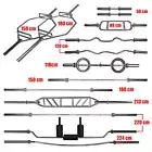 Olympic Weight Barbell Bar - Dumbell - Tricep Bar - Ez Curl Bar - Great Ranges