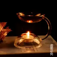 在飛比找蝦皮購物優惠-[日式優選]創意蠟燭香薰燈 玻璃香薰爐 精油燭臺 玻璃薰香燭
