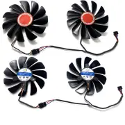 95MM Graphics Card Fan Cooling Fan for XFX RX580 590 4GB 8GB Black Wolf Parts