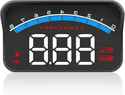 Nurdo Car HUD Display M6S, OBD II Speedometer Tachometer Speed/Water Temperature/Voltage LED Head Up Display Projector Auto Truck SUV RV 3.5, Suitable for All Cars