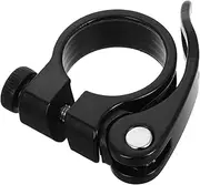 Kisangel Quick Release Aluminum Seatpost Clamp Multi-color Seat Lock for Easy Installation and Removal Compatible Various Bike Models