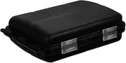 VANZACK Portable Fishing Tackle Box, Black Abs Lure Container, Waterproof and Durable, Large Capacity for Fishing Gears, Ideal for Outdoor Fishing Trips