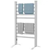 Advwin Electric Heated Towel Rail Rack Freestanding 10-Bar Towel Clothes Dry Warmer