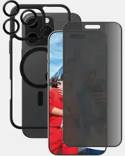 CARE by Panzer Flagship 3in1 Privacy Bundle for iPhone 16 Pro Max
