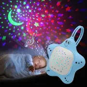Portable Baby White Noise Sound Machine, Rechargeable Baby Soother with Projecto