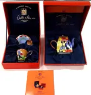 Vintage Charlotte di Vita TEAPOT CUP SAUCER SET 2004 CAT CATS BOXES Certificates