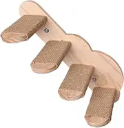 Indoor Catwall Step,Solid Wood Floating Cat Staircase | Perfect Kitten Shelf for Living Room or Balcony