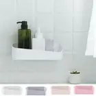 White Toilet Shelf Punch-free Wall Storage Shelf Cosmetic Storage Box Kitchen