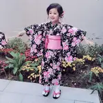 振袖和服 和服女童 和服浴衣 配蝴蝶結 定型 純棉和服 日系和風 櫻花和服春日祭 <顔羽AFWA>