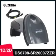 New Zebra Symbol DS6708-SR20007ZZR 1D 2D Handheld Barcode Scanner Reader USB Kit