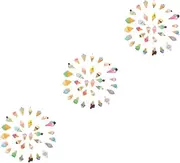 UPKOCH 3sets Scrapbook Kit Resin Charms Flatback Beads Charm Craft Accessories Photo Scrapbook Decor Assorted Colors 30pcs*3