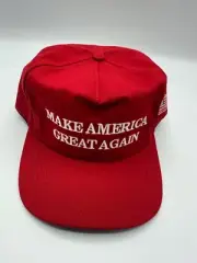 Vintage Make America Great Again Trump Cali Fame Red Snapback Hat Cap