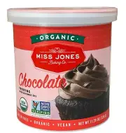 Miss Jones Baking Co Organic Chocolate Frosting with Coconut Oil 11.29 oz