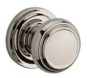 Baldwin PV.TRA.TRR Traditional Privacy Door Knob - Nickel