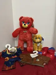 New Build A Bear CAPTAIN MARVEL Bear Costume Jacket Boots GOOSE Cat NWT