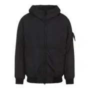 [Stone Island] Stone Island Hooded Panelled Jacket L BLACK