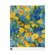 Floral Wrapping Paper, Colorful Gift Wrap, Flower Pattern Wrapping, Eco-Friendly