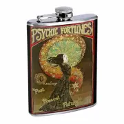 Vintage Gypsy Woman D8 Flask 8oz Stainless Steel Hip Drinking Whiskey