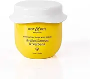 Dot & Key Exfoliating Lemon Sugar Body Scrub Avalon Lemon & Verbena, sugar scrub for softer smoother skin, 200ml