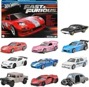 Hot Wheels HVX27 Fast and Furious 10 Car Pack Vehicle Toy Mini Car