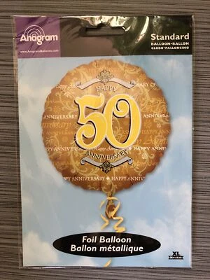 Happy Anniversary 50 Th Mylar Helium 18" Balloon