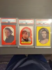 1983 Star Wars Return Of The Jedi Sticker PSA 9 Lot luke skywalker