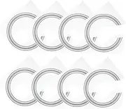 Parliky Guitar Rosette Decal Inlay 8pcs Sound Hole Decals Kit Acoustic Guitar Accessory Mini Size Easy Install for Long Use