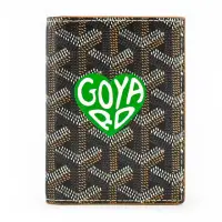 在飛比找momo購物網優惠-【GOYARD 高雅德】MARC防水帆布對開證件卡夾(小/黑