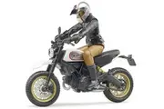 Bruder Licensed 1:16 Scale Bworld Scrambler Ducati Desert Sled With Driver