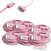 6 6FT USB SYNC DATA POWER CHARGER CABLE APPLE IPAD IPHONE 4S 4 3G IPOD NANO PINK