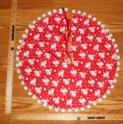 CUPID with BOW & ARROW Mini Tree Skirt 20"dia, Valentine's Day, Heart