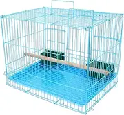 YARNOW Bird Cage Portable Small Animal Carrier Travel Metal Box with Toilet Tray for Conure Sun Parakeet Cheek Lovebird Budgie Finch Canary