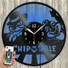 LED Clock Chip'n'Dale LED Light Vinyl Record Wall Clock LED Wall Clock 549