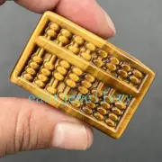 1.7" Natural Tiger’s Eye Jasper Abacus Carved Skull Quartz Crystal Skull Gem 1pc