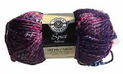 Loops Threads Spice Fashion Yarn 3oz 153yds Skein Lavender Purple Lot Of 13 New