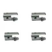 Marine Boat 1/8" Single End Shelf Clamp Cable Rope Wire Stainless Steel 4 Pcs