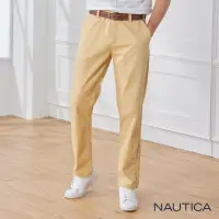 在飛比找momo購物網優惠-【NAUTICA】男裝修身直筒休閒長褲(淺卡其)
