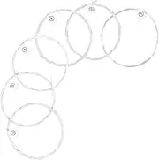 UPKOCH 6Pcs Strings Silver Plated Copper Folk Guitar Strings Durable and Reliable Strings for Acoustic Guitars present for Musicians Enhanced Tone and Sustain Fit