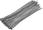 Bolt Dropper Zip Ties Pack of 100-12'' Gray Heavy Duty Cable Ties - 40lb Strength Self-Locking Nylon Wire Ties - Weather-Resistant Zip Tie for Cable Management and Securing Various Items
