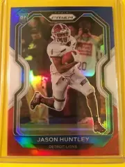 2020 Panini Prizm JASON HUNTLEY Red White Blue Rookie RC #360 Detroit Lions