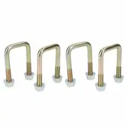 4 Pack M10 40mm x 70mm U-Bolt N-Bolt for Trailers with Nuts HIGH TENSILE