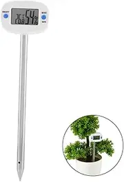 Happyyami Soil Temperature and Moisture Tester Mini Needle Type Thermometer Hygrometer for Accurate Soil Condition Monitoring Gardens Plants and Vegetables