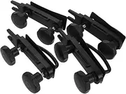 GARVALON 1 Set Roof Box U Bolt Clamp Cargo Carrier Mounting Fitting with Lock Nuts Straps Durable Installation Hardware for Cargo Boxes Black
