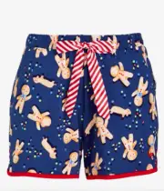 NEW PETER ALEXANDER CHRISTMAS NAVY GINGERBREAD MAN PJ SHORTS 3+ RRP$59.95 XMAS