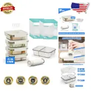 19-Piece Vacuum Sealer Set with Handheld Pump & Borosilicate Glass Containers