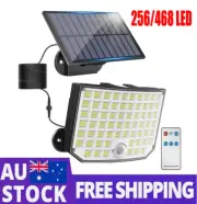 468/256 LED Solar Powered Motion Sensor Light Garden Outdoor Security Lights New