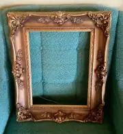 Vintage Carved Gilt Wood Picture Painting Frame ornate wooden art