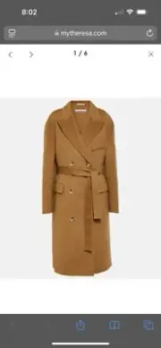 Acne Studios Alpaca Wool Blend Coat NWT Sz 38 $850