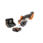 RIDGID Multi-Material Saw Kit 18V Cordless Compact LED Light Variable Speed