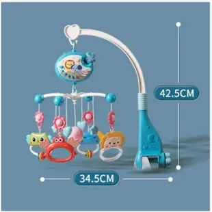 嬰兒床頭鈴轉轉樂 嬰兒床音樂 嬰兒床邊音樂鈴 床頭音樂鈴 電動 旋轉音樂鈴 多首音樂連續播放 聲音可調電動音樂床頭鈴